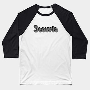 Monochrome Scorpio Baseball T-Shirt